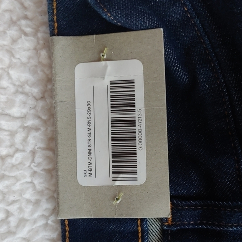 NWT Everlane Uniform Men Jeans The Slim Jean High Stretch Dark Indigo Denim - Picture 3 of 13